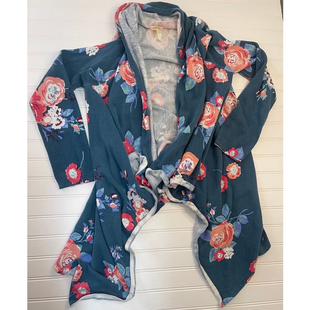 Matilda Jane Cozy Days Cardigan Wrap Sweater Top Floral - Size Women's Medium